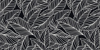 Hassas yaprakları olan zarif, pürüzsüz bir desen. Kumaş, duvar kağıdı, baskı, kapak, pankart ve davetiye için Vektör El çiçek arkaplanı çizdi.