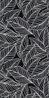 Hassas yaprakları olan zarif, pürüzsüz bir desen. Kumaş, duvar kağıdı, baskı, kapak, pankart ve davetiye için Vektör El çiçek arkaplanı çizdi.