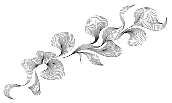 Elégant Fond Abstrait Avec Des Ondes Linéaires Dynamiques Illustration Vectorielle — Image vectorielle
