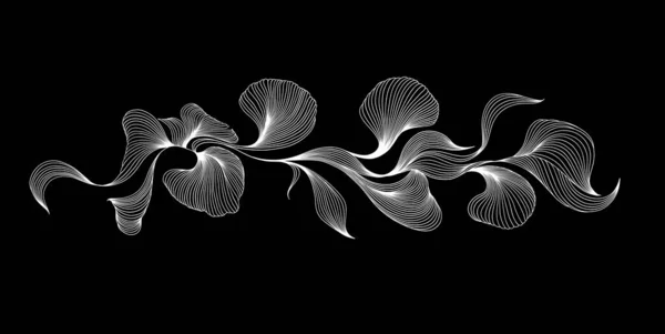 Elégant Fond Abstrait Avec Des Ondes Linéaires Dynamiques Illustration Vectorielle — Image vectorielle