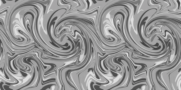 Bezešvé Monochromatické Mramorové Vzory Abstraktní Tekuté Zvlněné Pozadí Vektorová Ilustrace — Stockový vektor