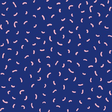 Simple geometric pattern with short strokes. Seamless hand drawn texture. Fashion 80-90s. Hipster Memphis style.