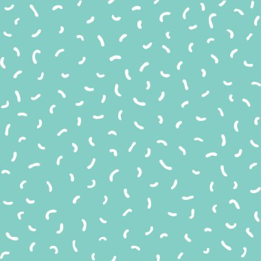 Kısa vuruşlu basit geometrik desen. Kusursuz el çizimi dokusu. Moda 80-90 'lar. Hipster Memphis tarzı.