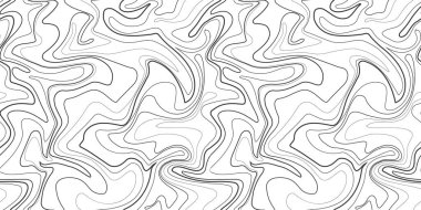 Topografik harita doğrusal arkaplanı. Soyut vektör kusursuz desen. Coğrafi ızgara haritası