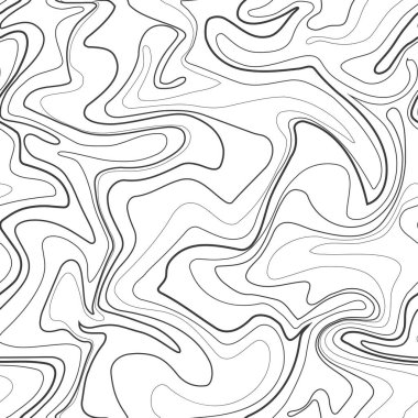 Topografik harita doğrusal arkaplanı. Soyut vektör kusursuz desen. Coğrafi ızgara haritası