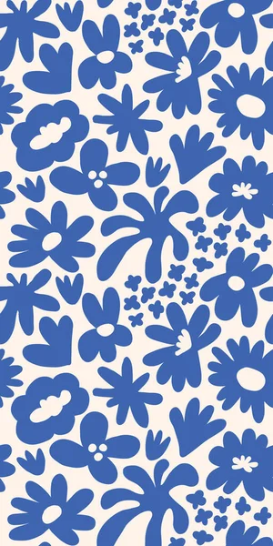 Abstract seamless pattern with cute hand drawn meadow flowers. Fashion stylish natural background. Hand drawn design elements for fabric, print, cover, banner, wrapping, wallpaper.