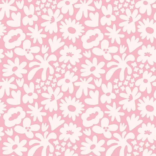 Abstract seamless pattern with cute hand drawn meadow flowers. Fashion stylish natural background. Hand drawn design elements for fabric, print, cover, banner, wrapping, wallpaper.