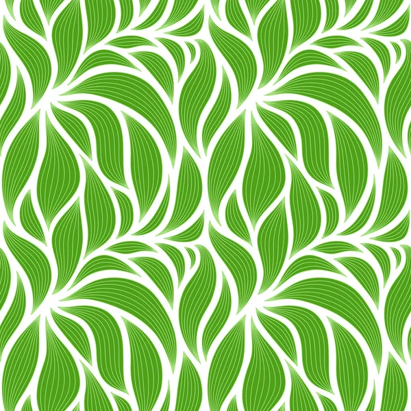 Luxury Seamless Floral Pattern Striped Leaves Elegant Astract Background Minimalistic — Stock Vector