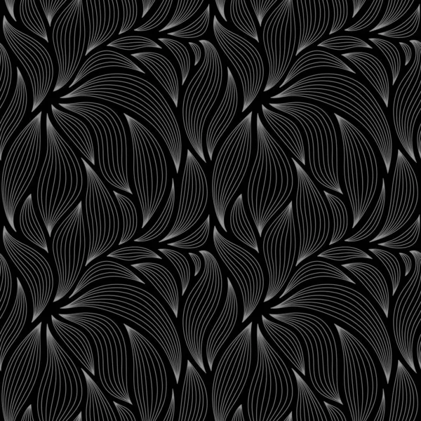 줄무늬가 윤기없는우아 꽃무늬 스타일의 디자인 일러스트 — 스톡 벡터