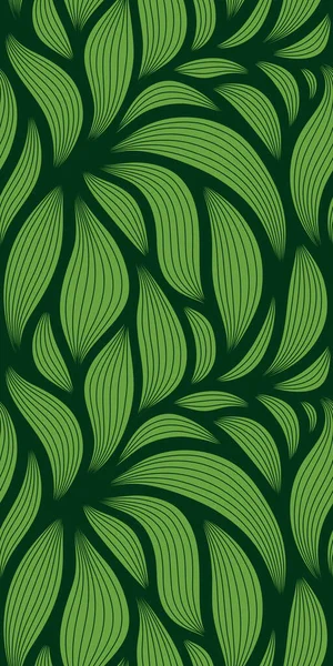 Luxury Seamless Floral Pattern Striped Leaves Elegant Astract Background Minimalistic — Stock Vector