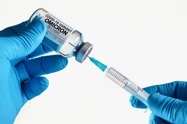 Vaccinatie Voor Boosterinjectie Voor Coronavirus Omicron 529 Bij Populatie Arts — Stockfoto