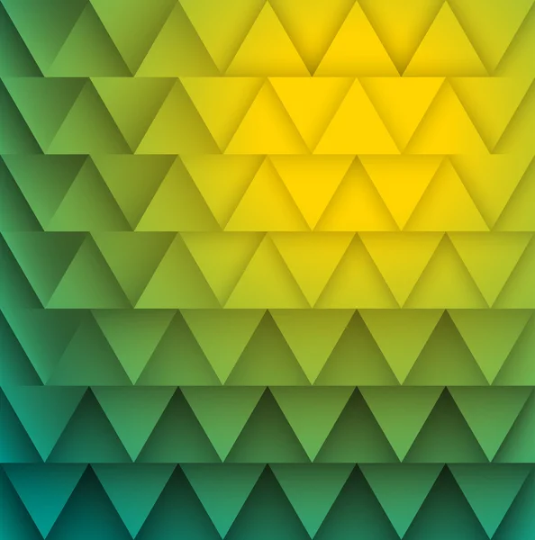 Doku sarı yeşil üçgen. — Stok Vektör