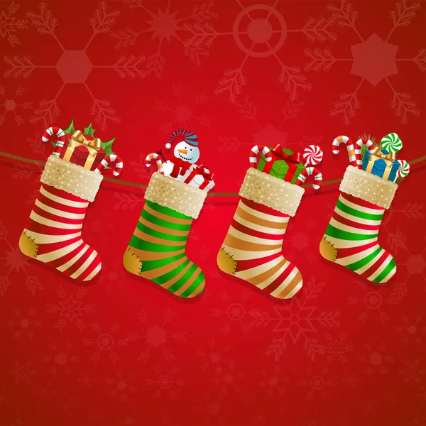 asılı Noel hediye ile çorap.