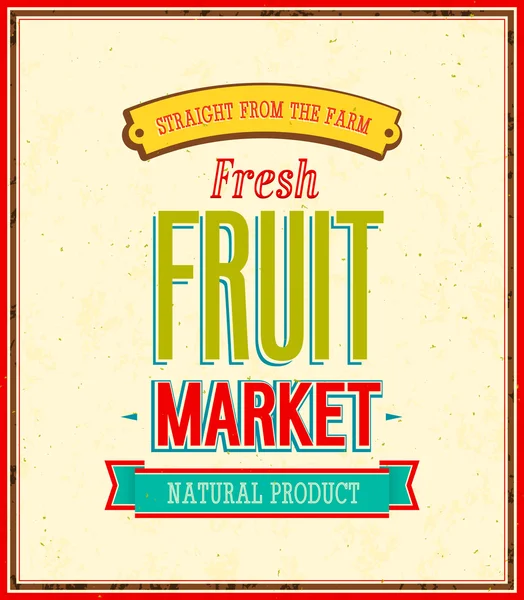 Fruit market design. — Stock Vector