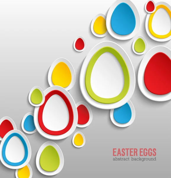 イースター卵抽象的なカラフルな背景. — ストックベクタ