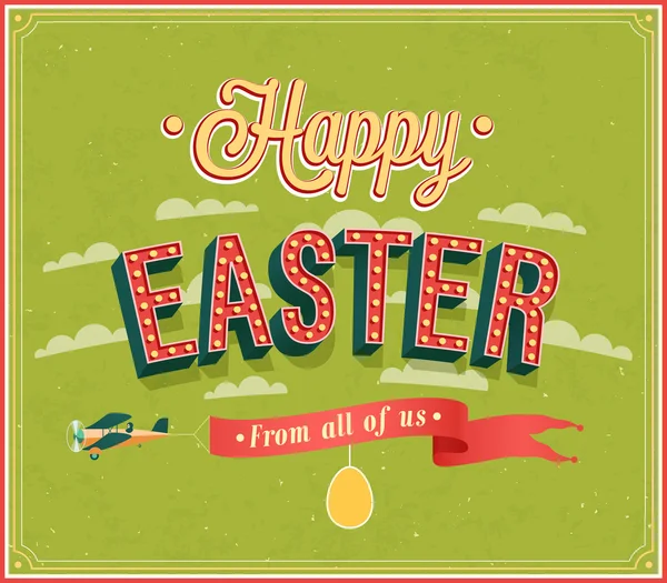 Happy Easter typographic design. — Stock Vector