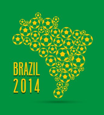 Brezilya yaratıcı harita.