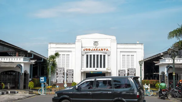 Yogyakarta Indonesien Nov 2021 Landskapsutsikt Över Yogyakarta Station Byggnad Även — Stockfoto