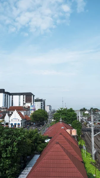 Yogyakarta Indonesien Nov 2021 Utsikt Över Byggnaden Hotellet Och Landskapet — Stockfoto