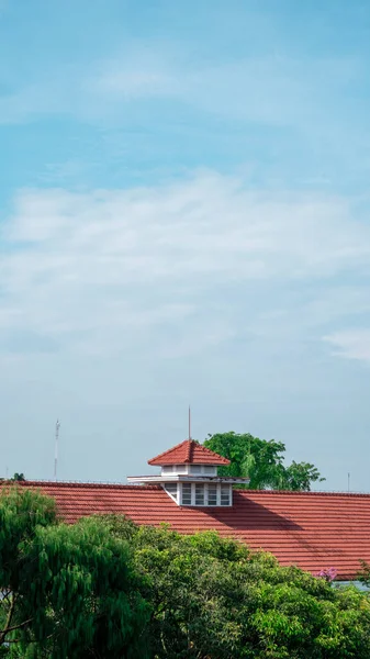 Yogyakarta Indonesië Nov 2021 Unieke Architectuur Met Kopieerruimte Vorm Van — Stockfoto