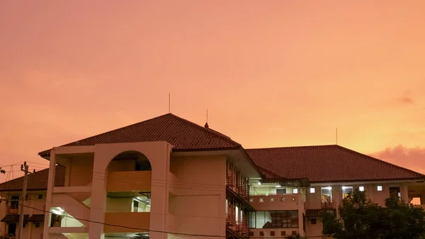 Yogyakarta Indonesien Dec 2021 Yogyakarta Muhammadiyah University Student Sovsal Byggnad — Stockfoto