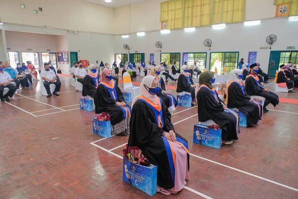 Muadzam Şah Malezya Şubat 2022 Kolej Tarafından Düzenlenen Törende Neşeli — Stok fotoğraf