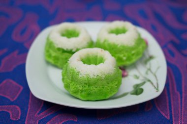 Malezya 'da Clsoeup popüler tatlı kuih