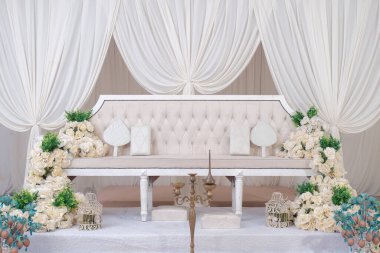 Düğün töreni için güzel bir süs. Klasik Tema