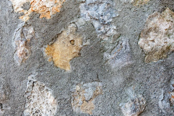 Kamienny Mur Cementem — Zdjęcie stockowe