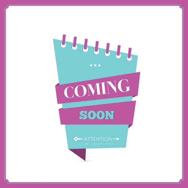 Coming soon tags — Stock Vector