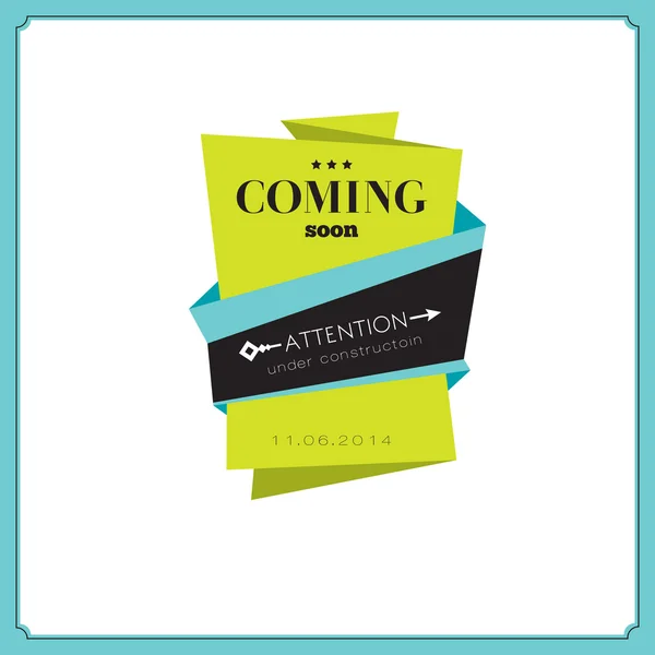 Coming soon tags — Stock Vector