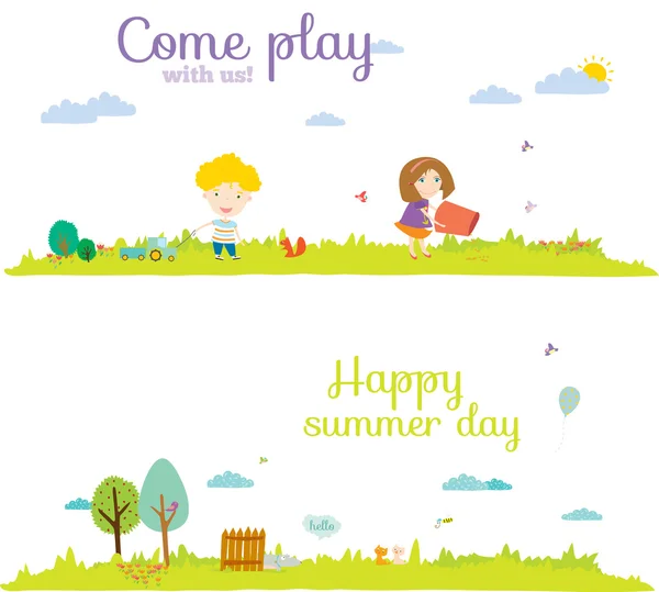 Happy summer day — Stock Vector