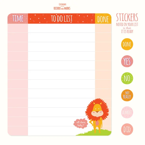 To do list — Stock Vector