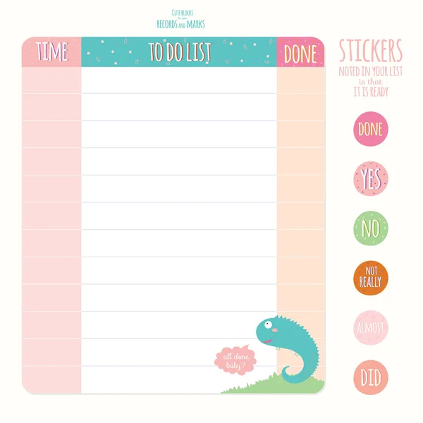 To do list — Stock Vector