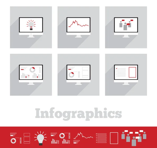 Ілюстрація елемента інформаційного графічного бізнесу — стоковий вектор