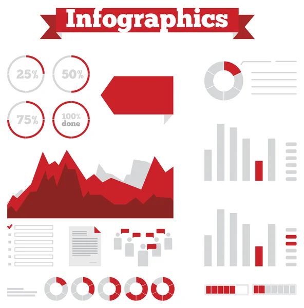 Ilustracja element graficzny firmy informacji — Wektor stockowy