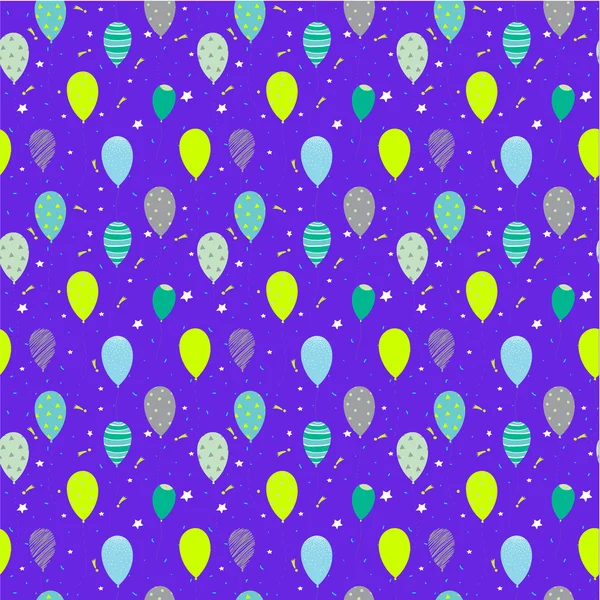 Happy Birthday Muster in einem schönen Stil mit Platz für Text — Stockvektor
