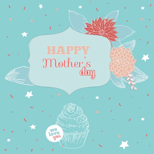 "Glücklicher Muttertag" — Stockvektor