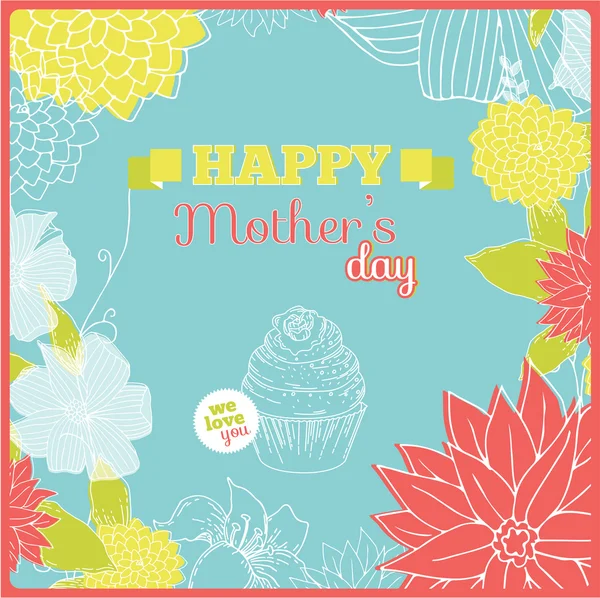 "Happy mother's day" — Stock Vector