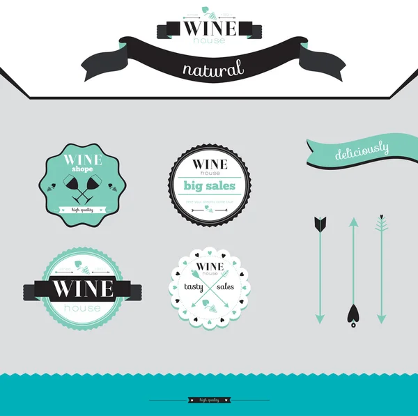 Background for wineries, restaurants and wine shops — Stock Vector