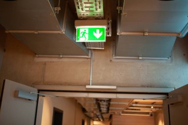 Symbol of fire escape sign,fire exit