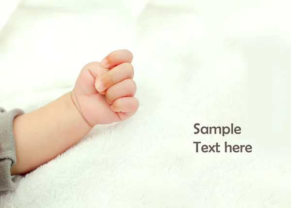 Baby hand close-up — Stockfoto