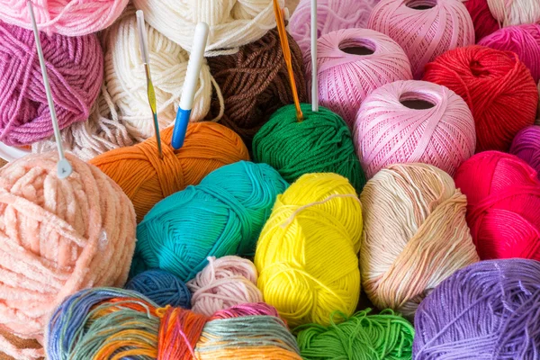 手編みのクローズ アップのための装飾的な糸 — ストック写真