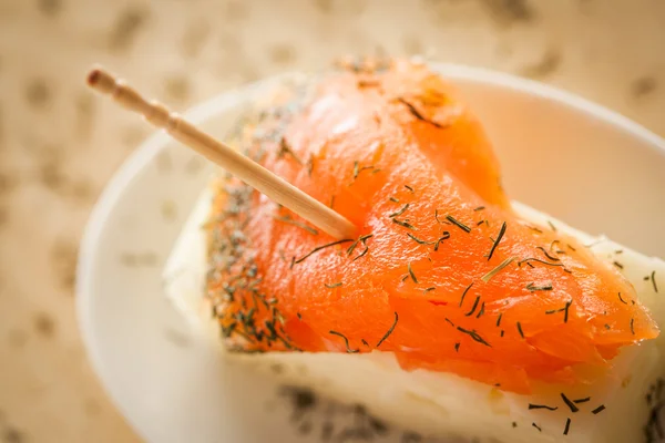 Salmon snack — Stock Photo, Image