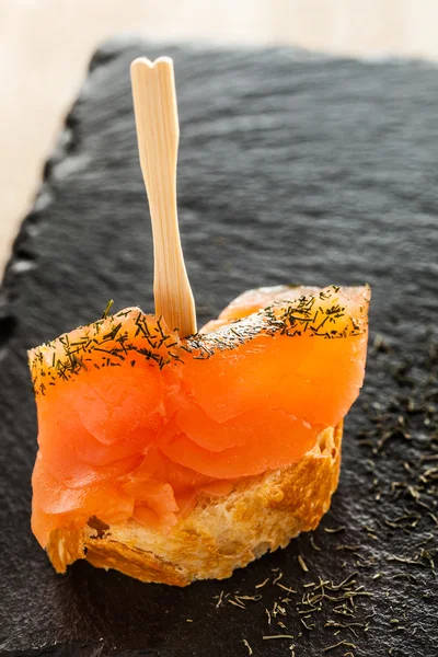Salmon snack — Stock Photo, Image
