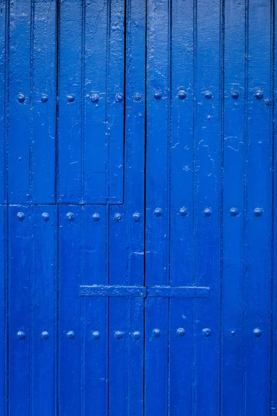 Velha porta azul — Fotografia de Stock