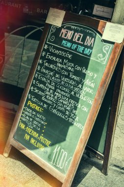 tapas yazı tahtası