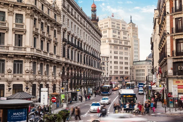 Madrid rush hour — Stock Photo, Image