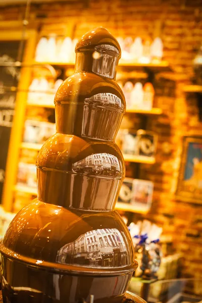 초콜릿 fountai — 스톡 사진