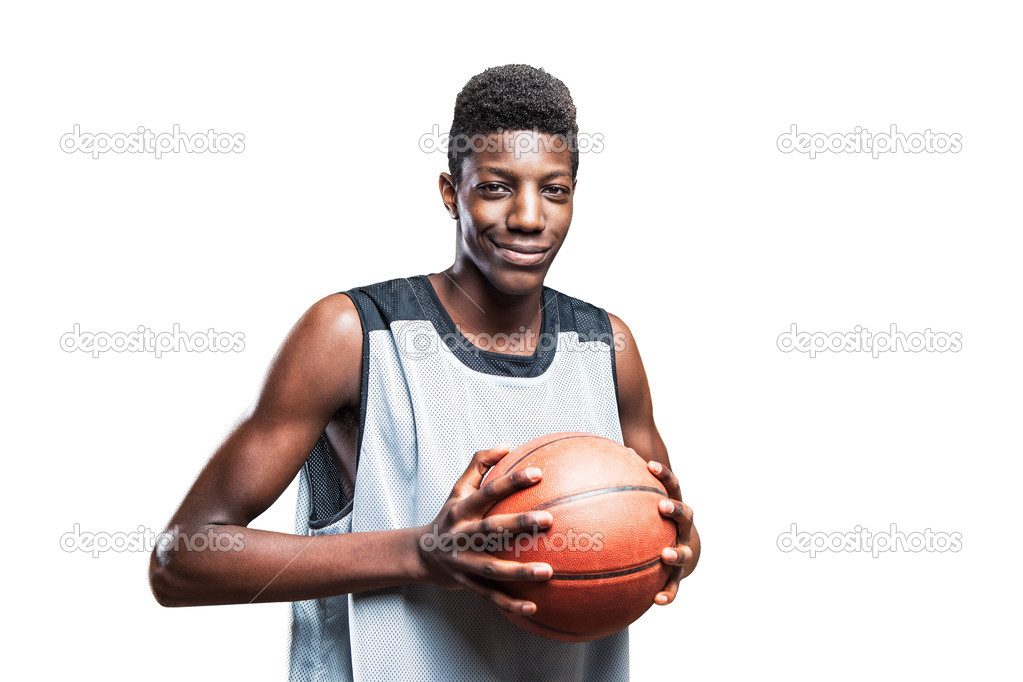 Black basketball player